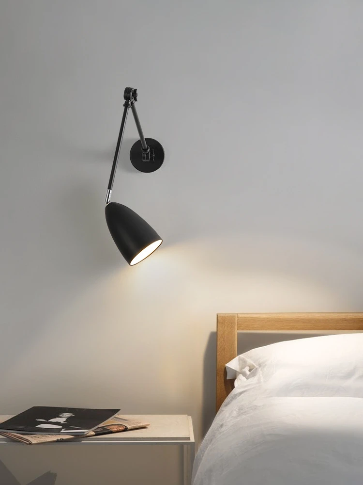 Candelabro de pared moderno para interiores, iluminación Led ajustable, accesorio para el hogar, dormitorio, lámparas de noche, decoración de sala