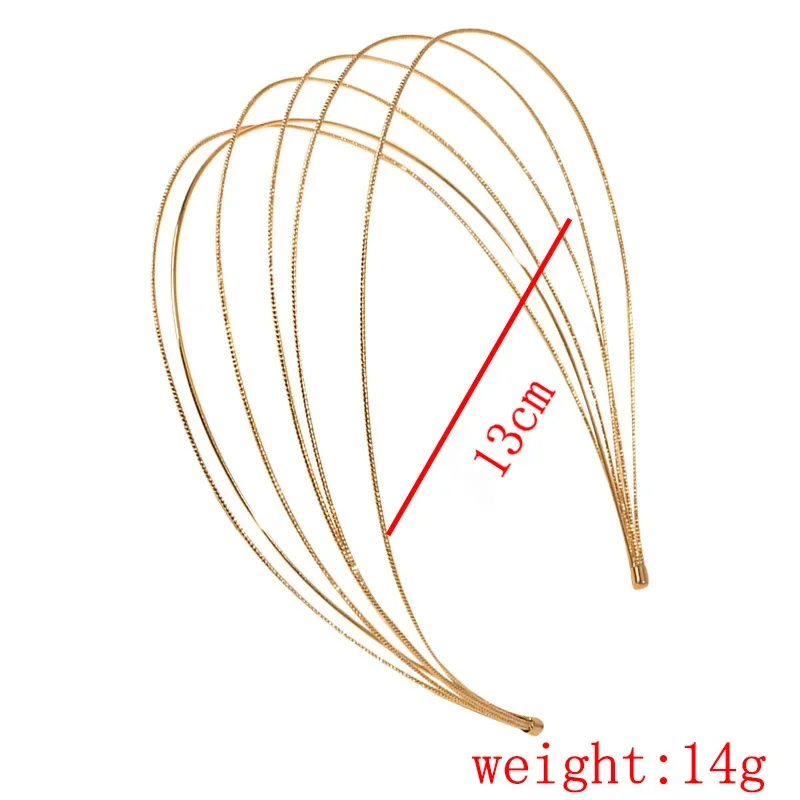 Multi-layer Gold Halo Crown Headband Hollow Goddess Hairbands Women Fashion Tiara Party Headpiece Hair Accessories