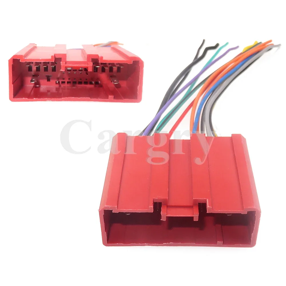 

1 Set 24P AC Assembly Car Universal Power Adapters Auto Stereo Radio ISO Adapter Auto Male Connector for Mazda M3 M2 M6 CX-5