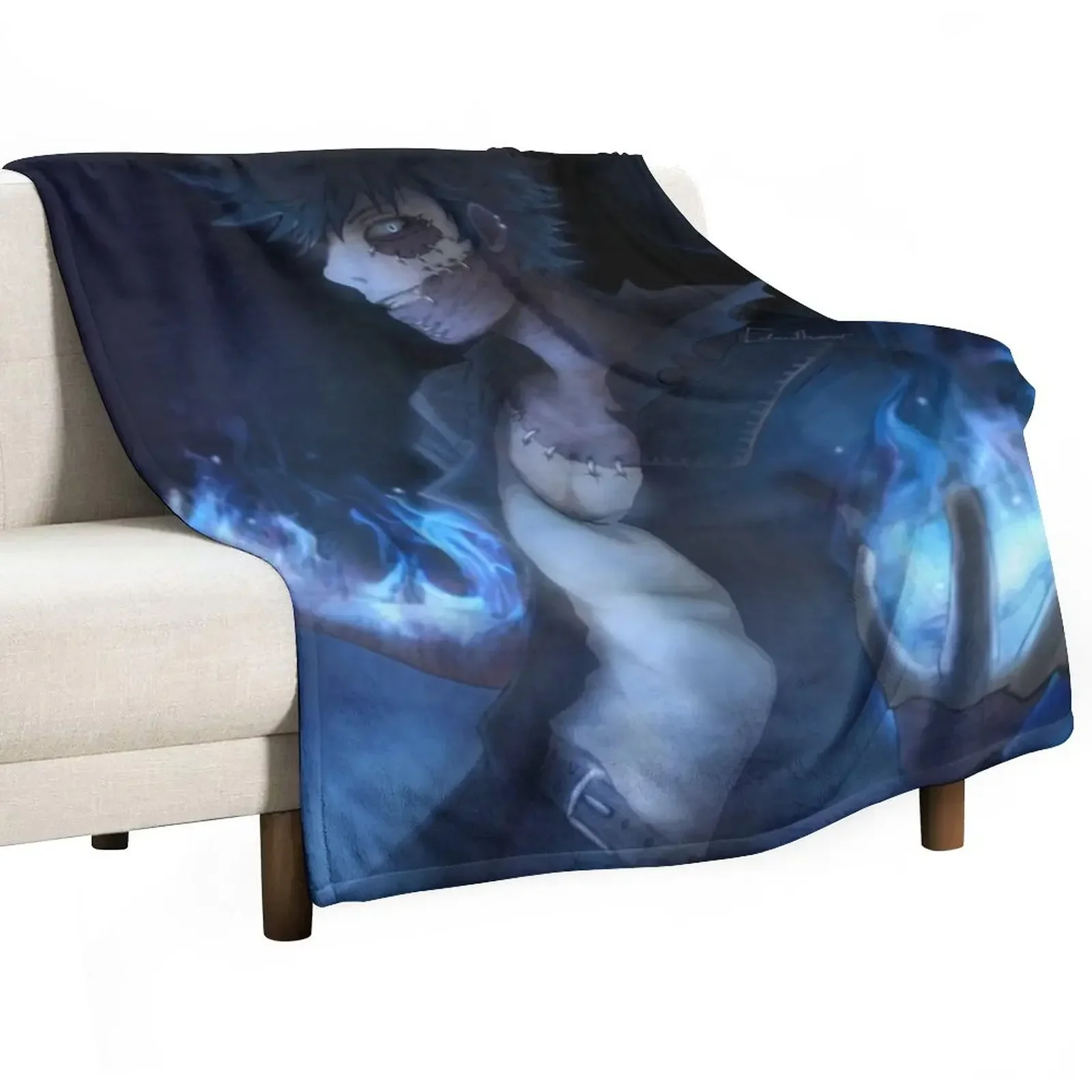 Boku No Hero Dabi Scarred But Still Blazing Throw Blanket Kid'S Bed Luxury Throw Blankets