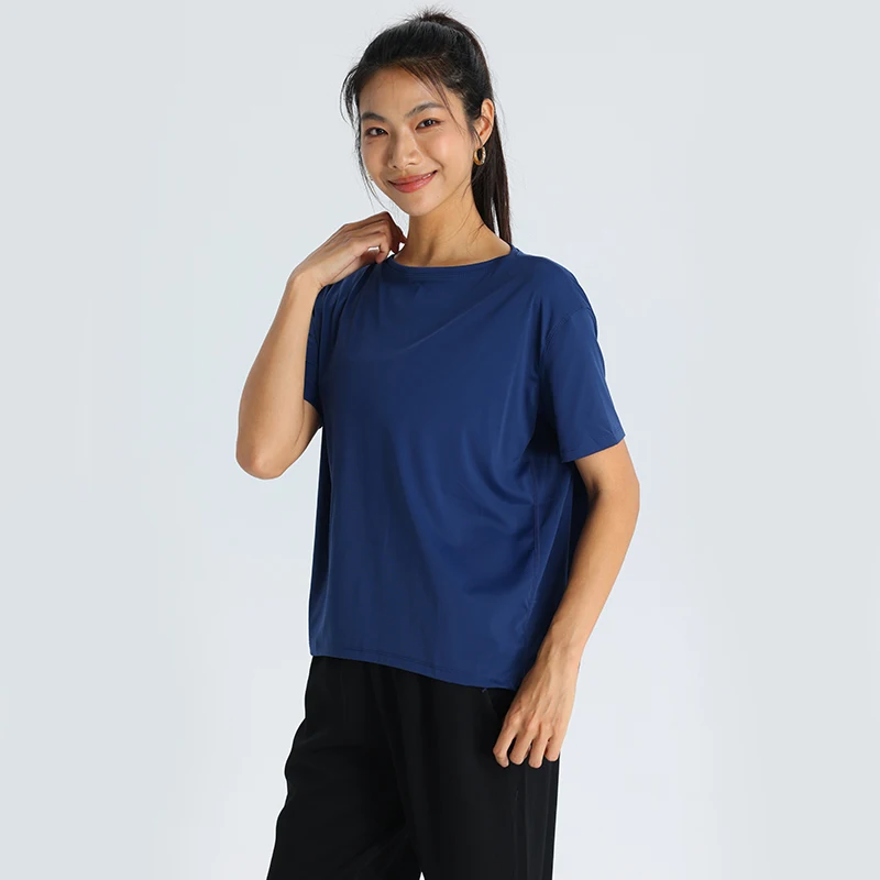 

Bat-tail Short Sleeves Vests Sportswear T-shirt Oversized Gym Shirt Women Tops for Women Sports Shirts Workout Yoga Clothing