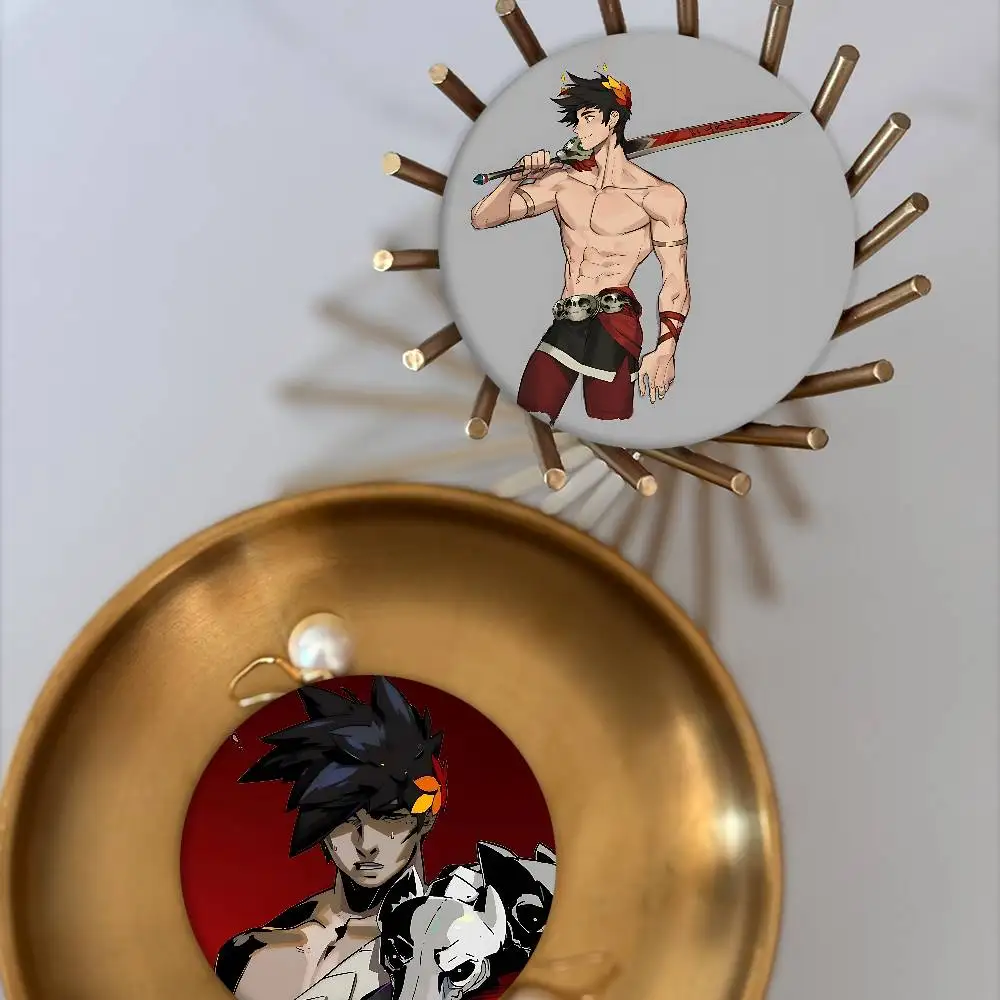 H-Hades لعبة فيديو ميمي شارات بروش مستديرة شارة الطرفية التلبيب دبابيس صفيح لحقيبة كتف اكسسوارات هدايا تذكارية