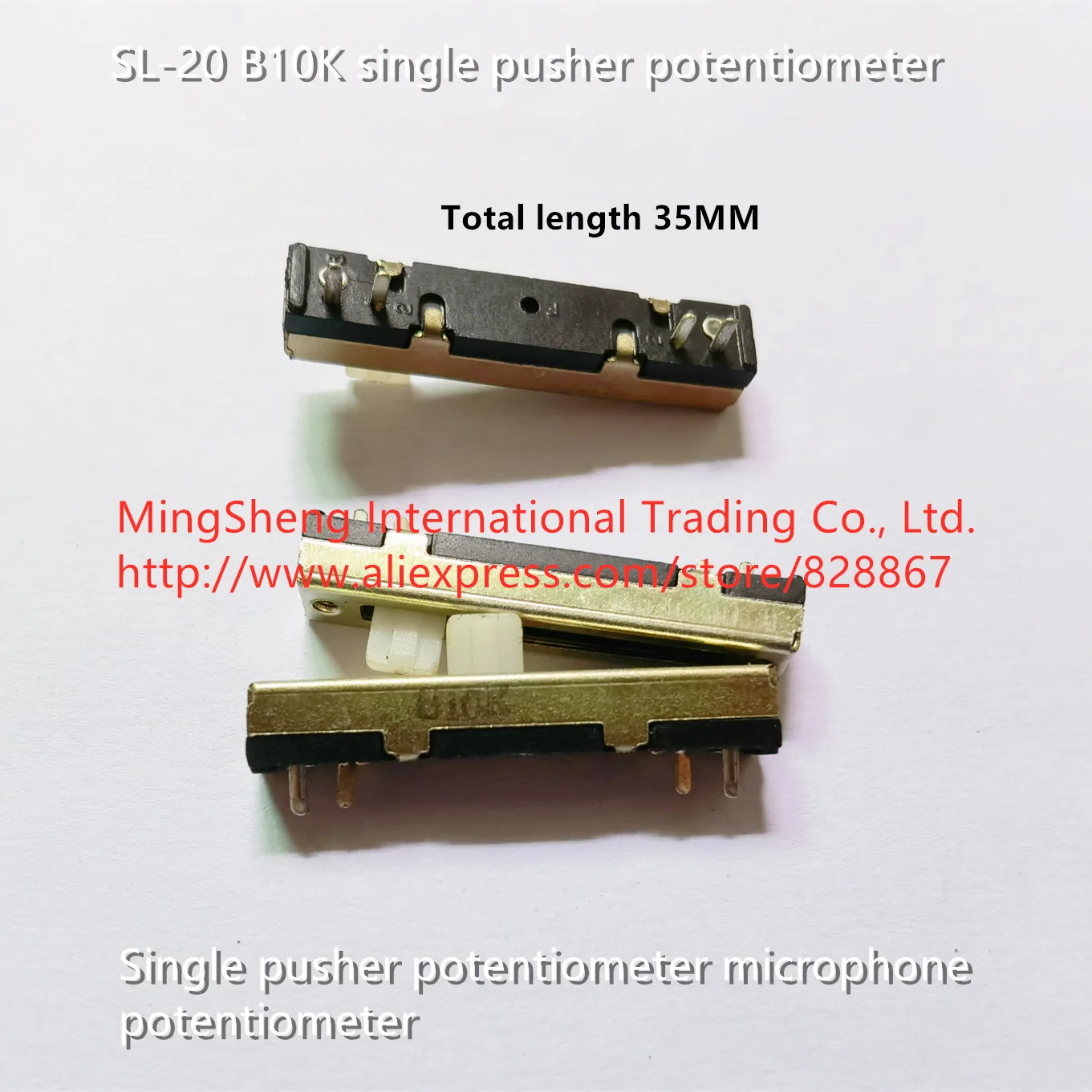 

Оригинальный новый 100% SL-20 B10K 35 мм одинарный потенциометр микрофонный потенциометр (ПЕРЕКЛЮЧАТЕЛЬ)