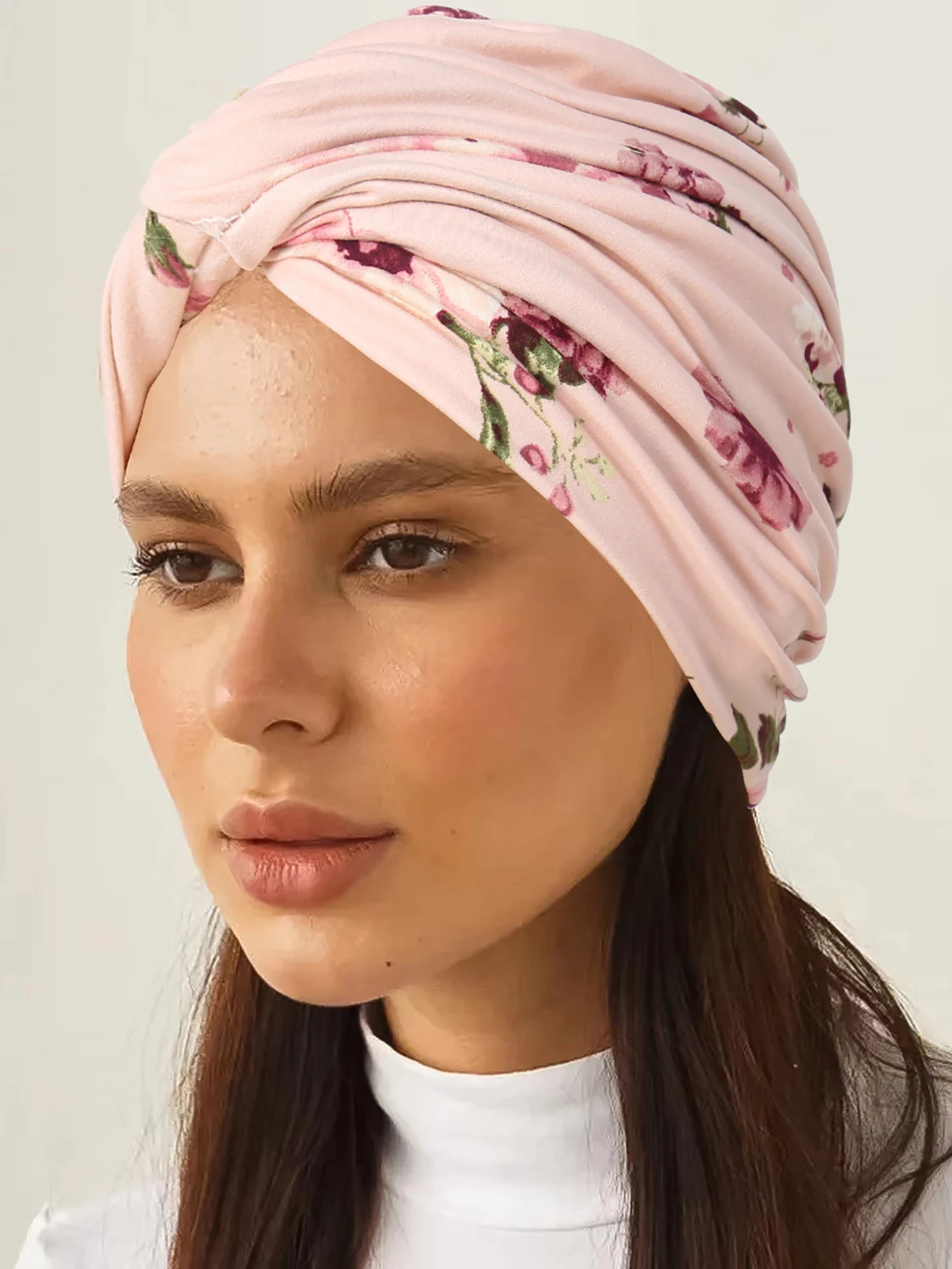 Trendy Leopard Print Women Hijabs Turban Hats Head Wraps Soft Elastic Hijab Hats Breathable Chemo Cap For Ladies Girls