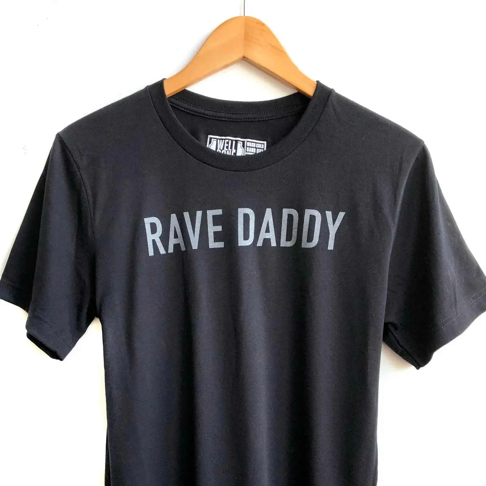 Rave Daddy T Shirt Techno Festival Fashion Funny Casual Party Raver LGBT Cotton Men's vintage Washed streetwear