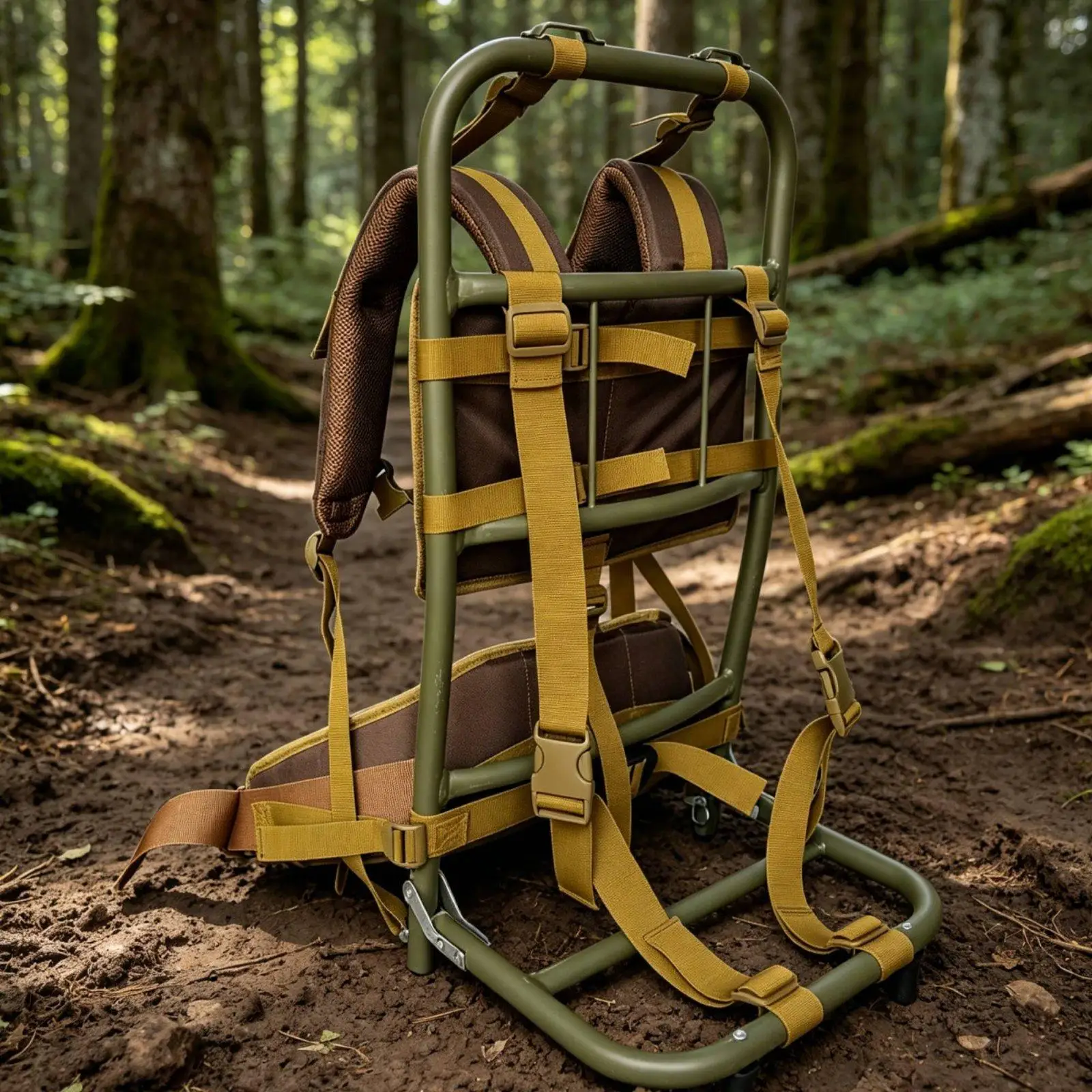 Portable Hiking Frame Aviation Aluminum Backpack Carrier Foldable Base Mountaineering Bag for Trekking Adventures