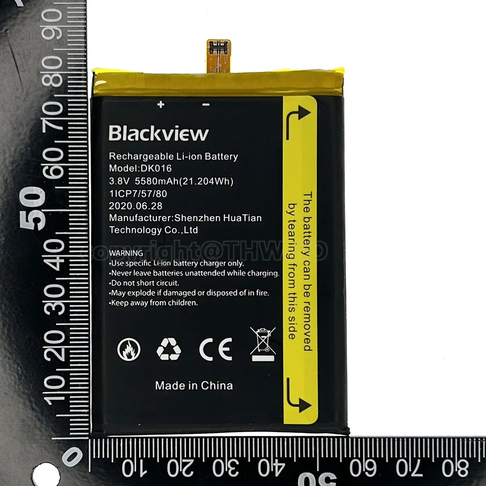 100% Original Replacement DK016 5580mAh Phone Battery For Blackview BV6900 3.8V 21.204Wh Batteries Free gift With Track Number