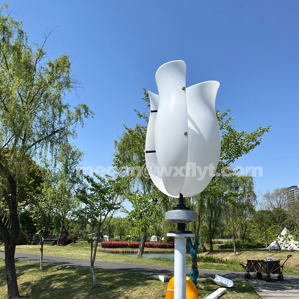 توربينات الرياح 230 فولت مجموعة كاملة 5000 واط 48 فولت 6KW مولدات الطاقة محور عمودي قوة قوية طاحونة مغناطيسية مع وحدة تحكم MPPT #5