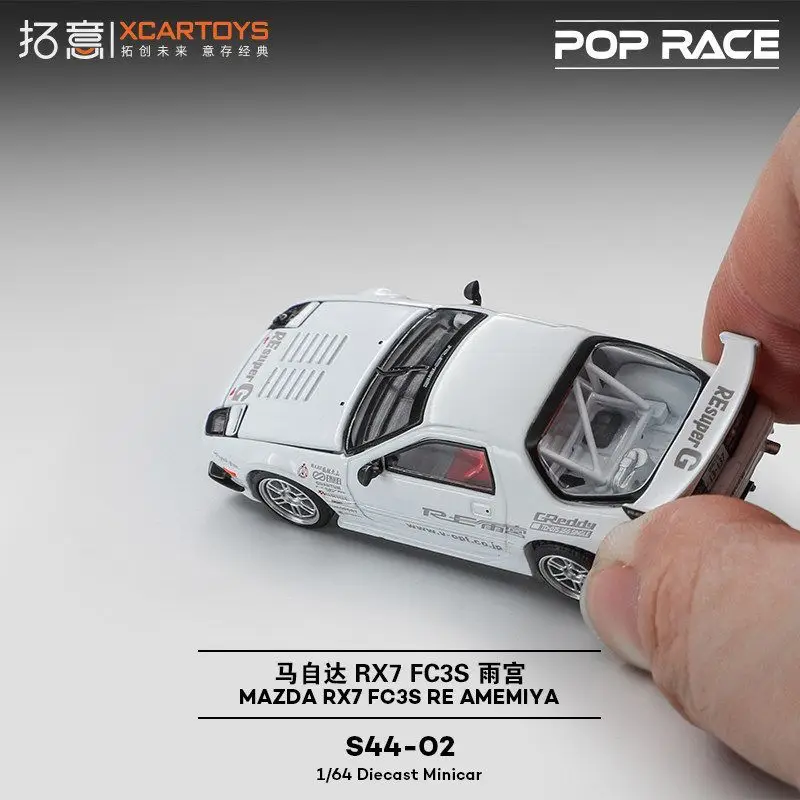 POP RACE 1:64 Mazda RX7 FC3S RE Amamiya Alloy Diecast Car Model Collection Gift Ship Now