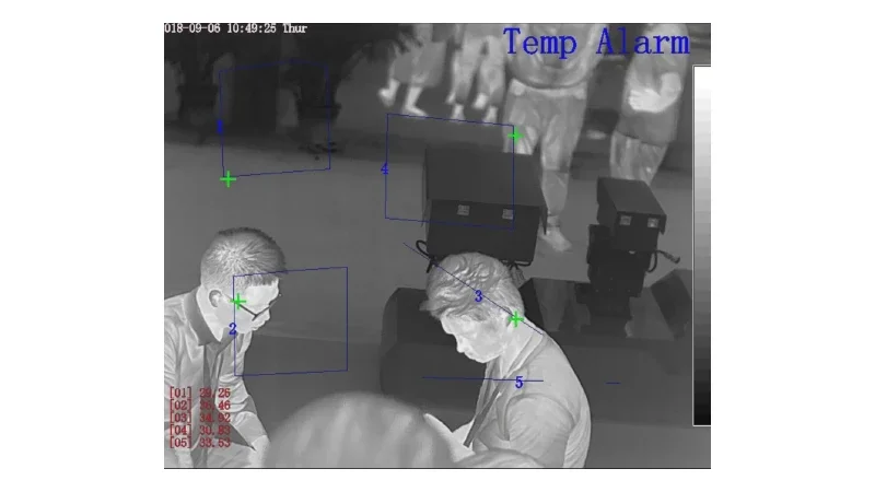 LS VISION 400*300 Effective Pixels Temperature Monitoring Bullet Camera Fire Disaster Blaze Detection Warehouse Thermal Camera