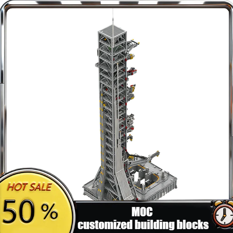 

11160 PCS Plane Bricks Saturn V MLV-25L Mobile Launcher and Launch Umbilical Tower MOC Customize Modular DIY Holiday Toy Gifts