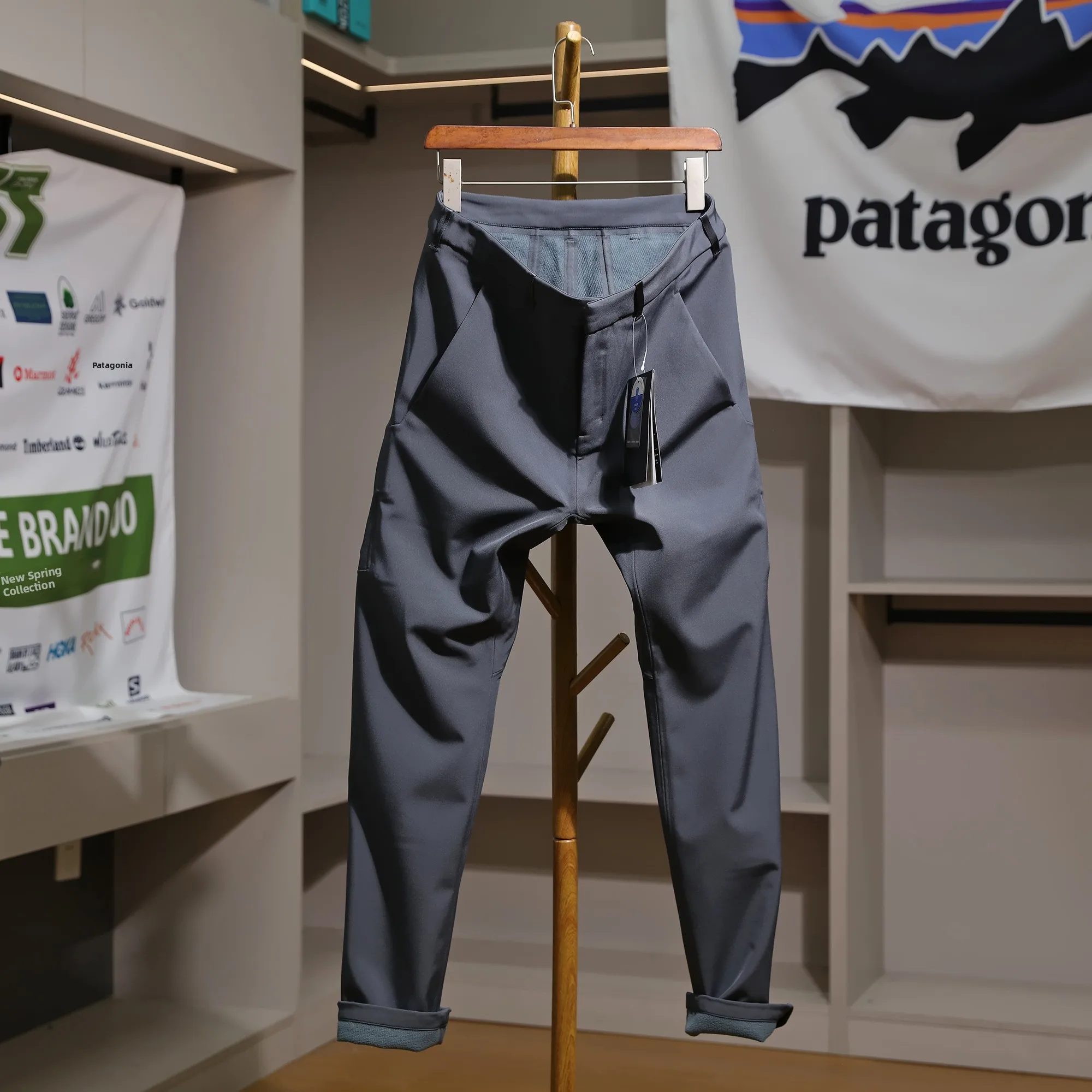

Thiened Fce Lined Outdoor Men's Soft ell Pants Faionable Urban Sle Long Straight Leg Casual Trousers for Autumn Wi...