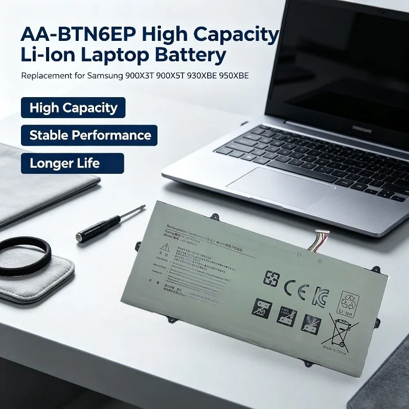 11.5V 75Wh AA-PBTN6EP Replacement Li-Ion Laptop Battery for Samsung NP900X5T 900X5T 900X3T NP900X3T X01US X78L X20 Notebook