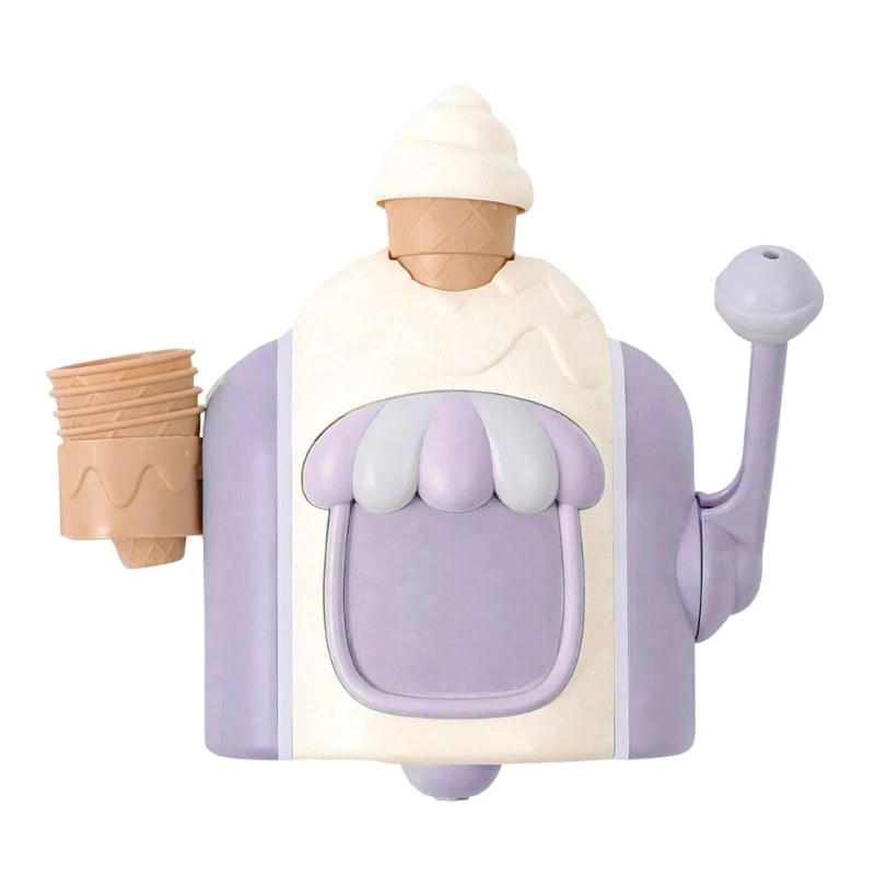 Juguete baño para niños, máquina burbujas moldeada con leche helada participativa, prensa Simple, sustancia