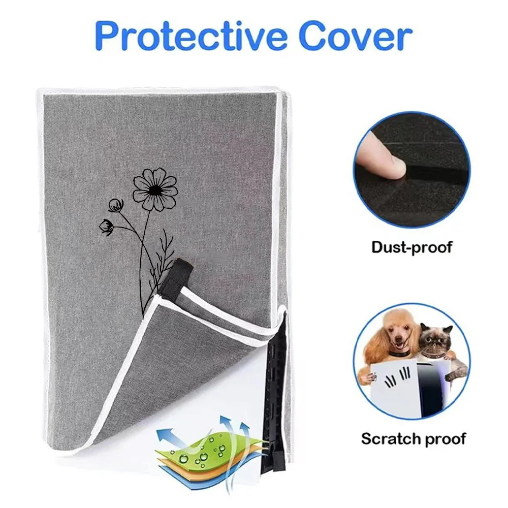 غطاء حماية بنمط مطبوع للترفيه مقاوم للماء ومقاوم للخدش، ملحقات PS5 رفيعة للغاية لوحدات التحكم بالألعاب.