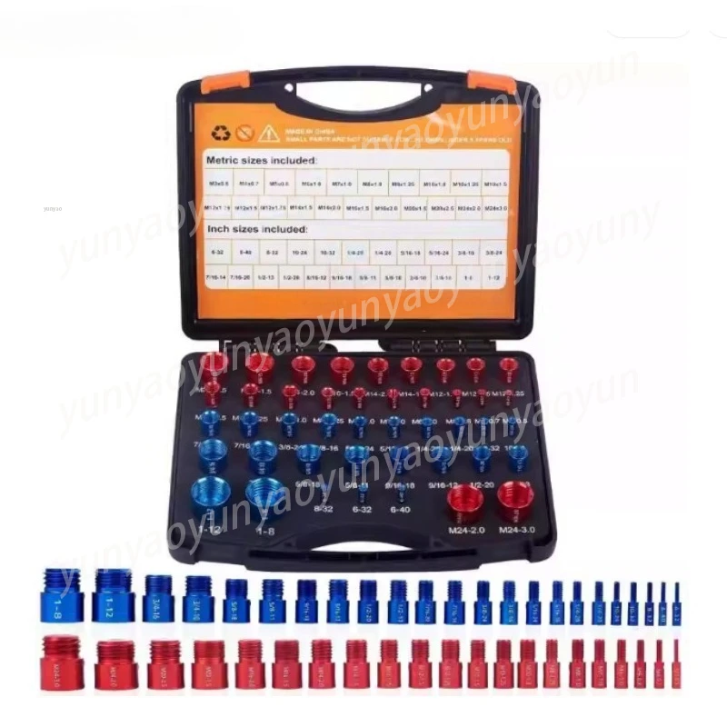 Nut & Bolt Thread Checker 44Pcs Metric Imperial Gauge Set