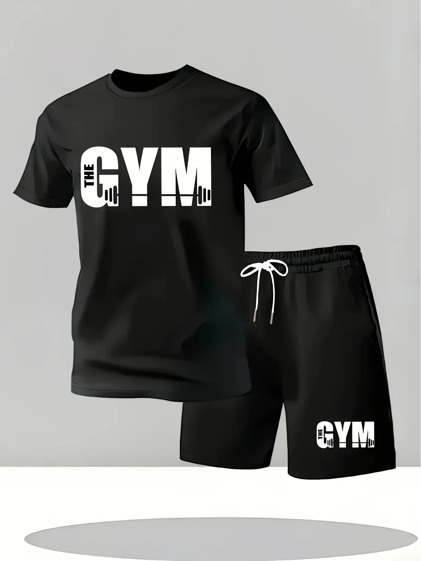 Sommer-Schnelltrocknungs-Sets für Herren, modische Trainingsanzüge, lässig, atmungsaktiv, kurzärmelig, 2D-bedrucktes Sport-T-Shirt + Shorts, Basketball-Set