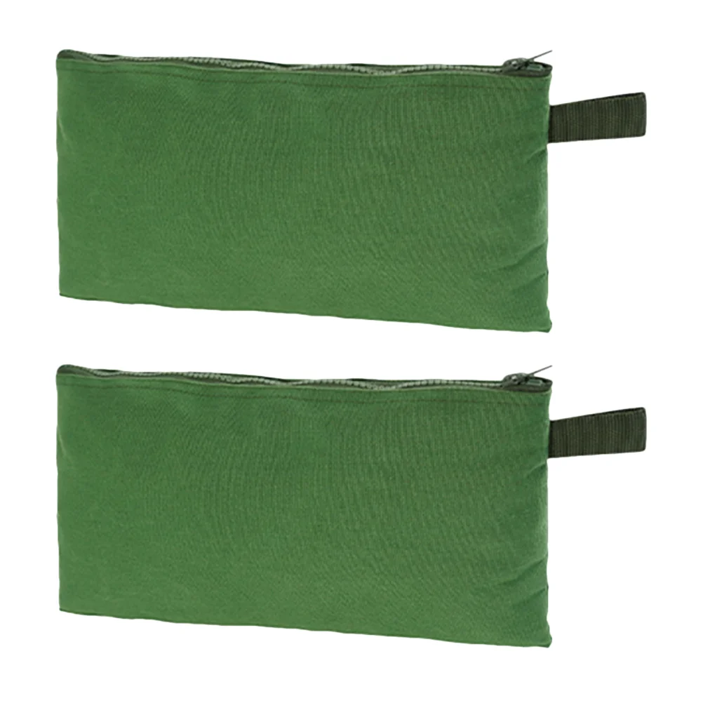 

2 Pcs Utility Bag Tool with Zipper Canvas Heavy Duty Pouch Bags Handbag Inserts Organizer