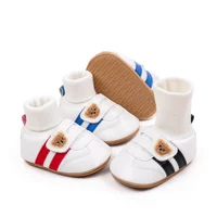 Baby Sock Shos Autumn and Winter Baby Girls Boys Ankle-covered Style 0-1 Year Old Anti Slip Fashion Design Newborn Infant Shoes 6