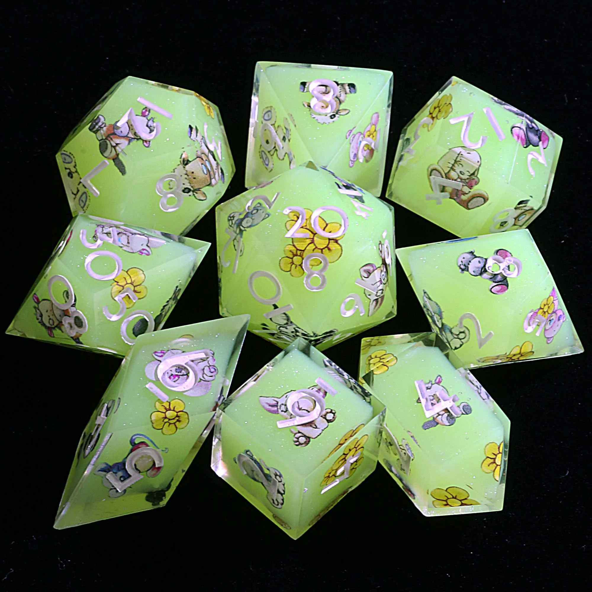 

Светящиеся 9-гранные D и D наборы кубиков Hope Sprout Farm