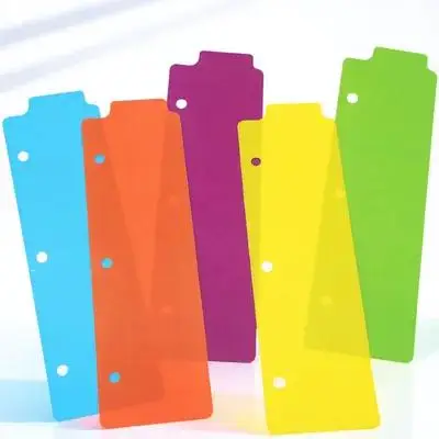 5 pz Raccoglitore Divisori Schede per Blocco Note Notebook Separatore Schede Scrivibili Divisori Indice In Plastica Organizzazione File