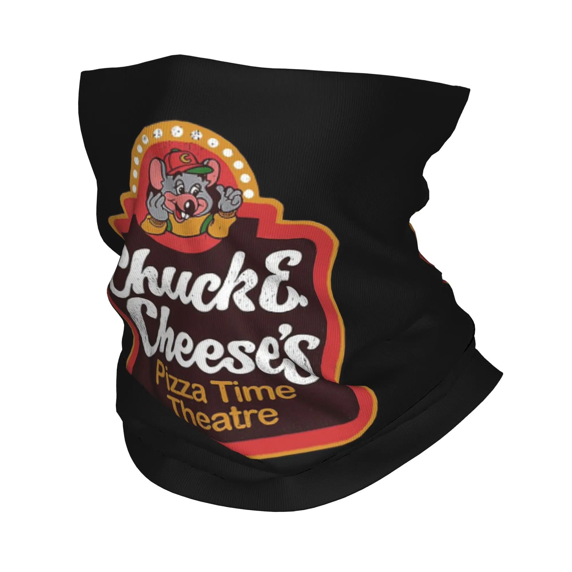 Chuck E Cheeses Pizza Time Theater Bandana Neck Cover Printed Face Scarf Multi-use Headwear Cycling For Men Women All Season