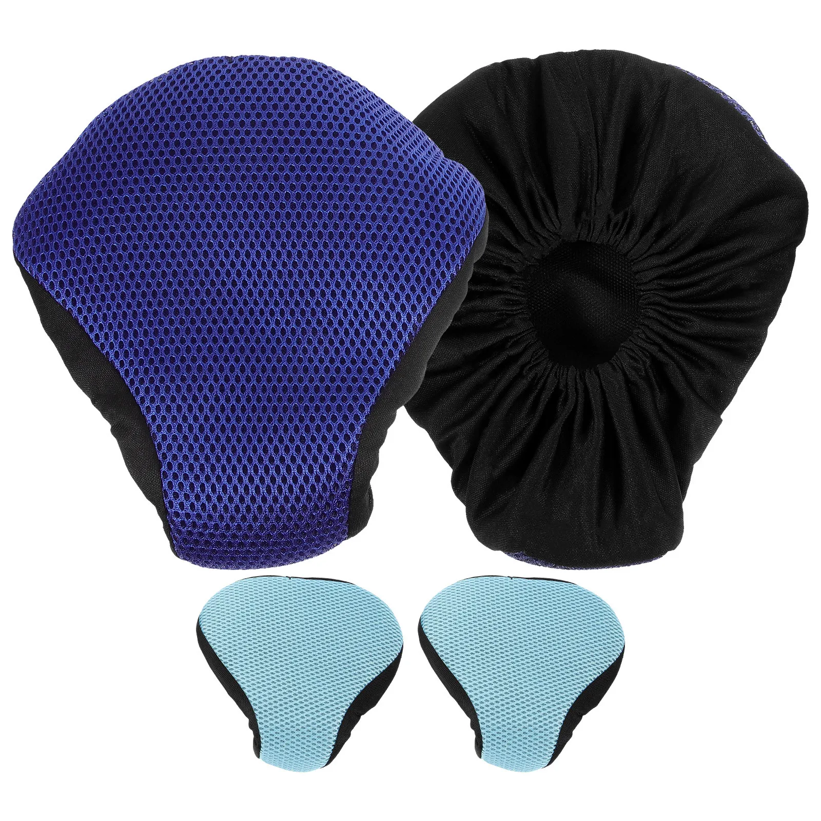 

4 Pcs Cycling Saddle Bike Cover Cushion Bicycle Seat Soft for Bicycles Shade Padded Accessories