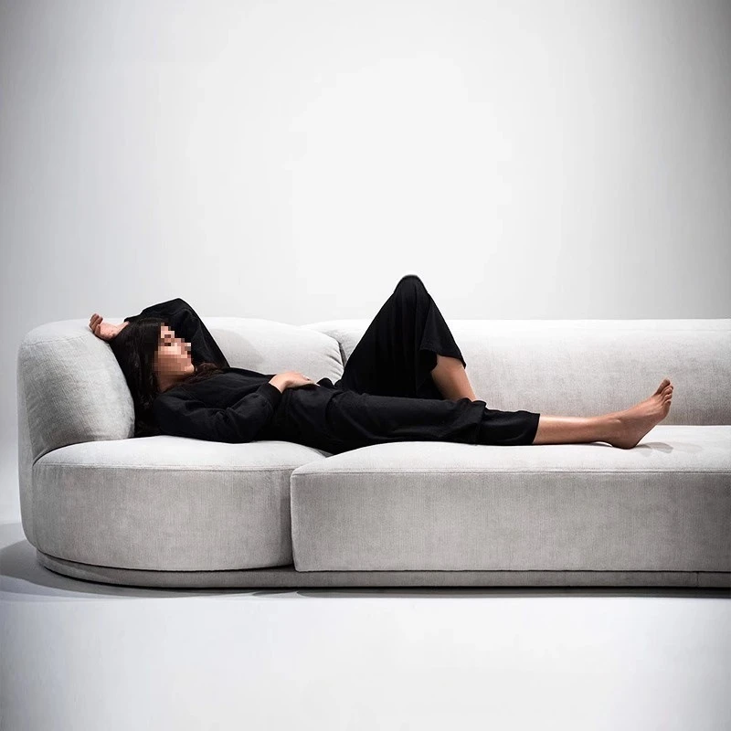 Fabric Italian minimalist living room creative rotating function module sofa
