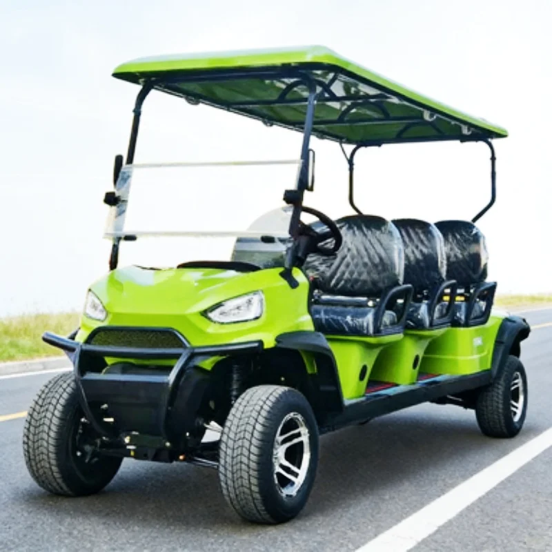 Lithium Battery Hunting Off-Road 2-Seater Recreational Vehicle Electric Golf Cart Supports Custom Colors With Folding Windshield