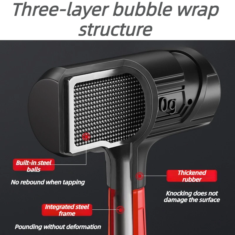 Professional Rubber Hammer  Shockproof Inelastic Hammers Non Elastic Installation Hammers Multifunctional Install Hammer