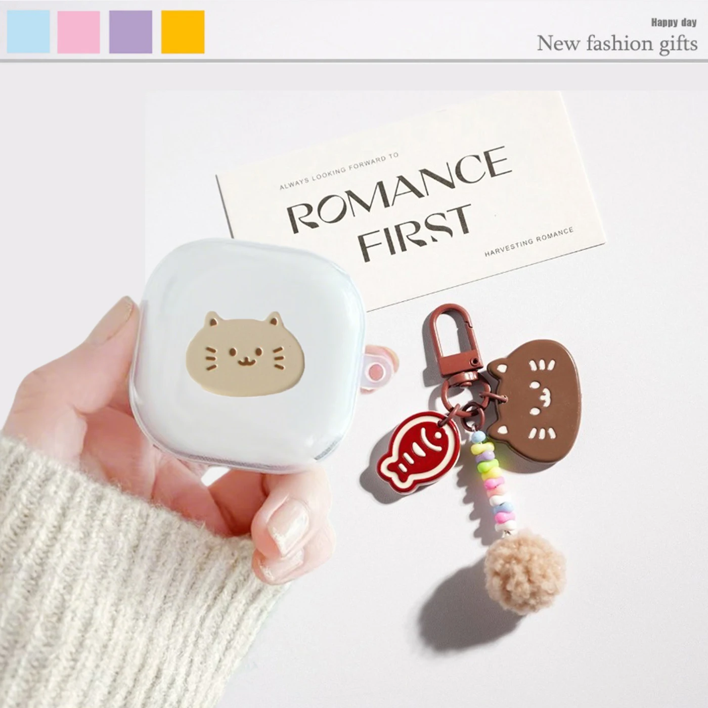 Cartoon Kat/Vis Hoesje Voor Be - Beats Headphone Powerbeats Pro recensie en prijs