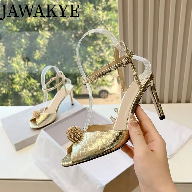 Summer Stone pattern Leather Peep toe Women Sandals Runway Lace Pearl Wedding Pumps High Heels Formal Luxury Woman Dress Shoes