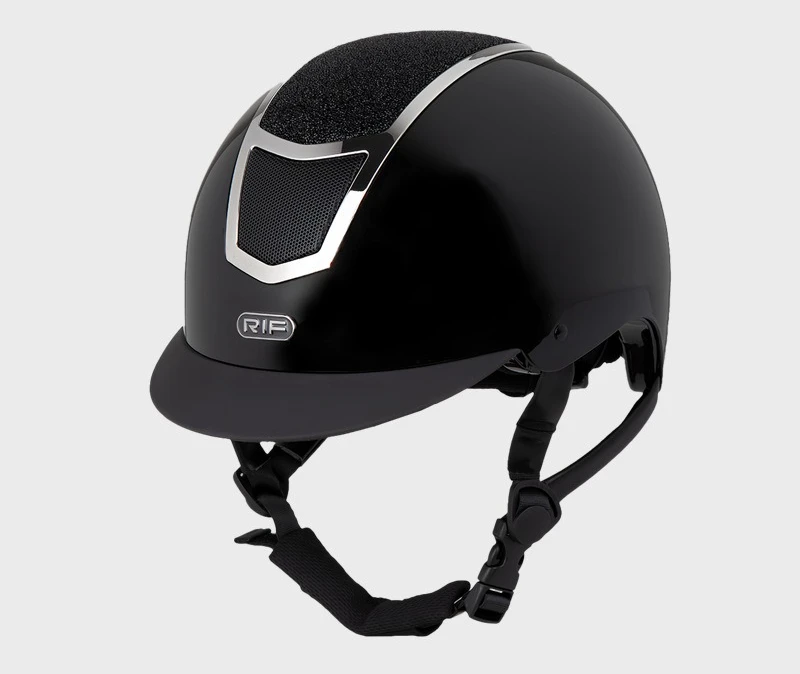 RIF Obsidian Black Flash Diamond Equestrian Helmet Riding Hard Hat Rider Riding Helmet Safety Helmet 8101326