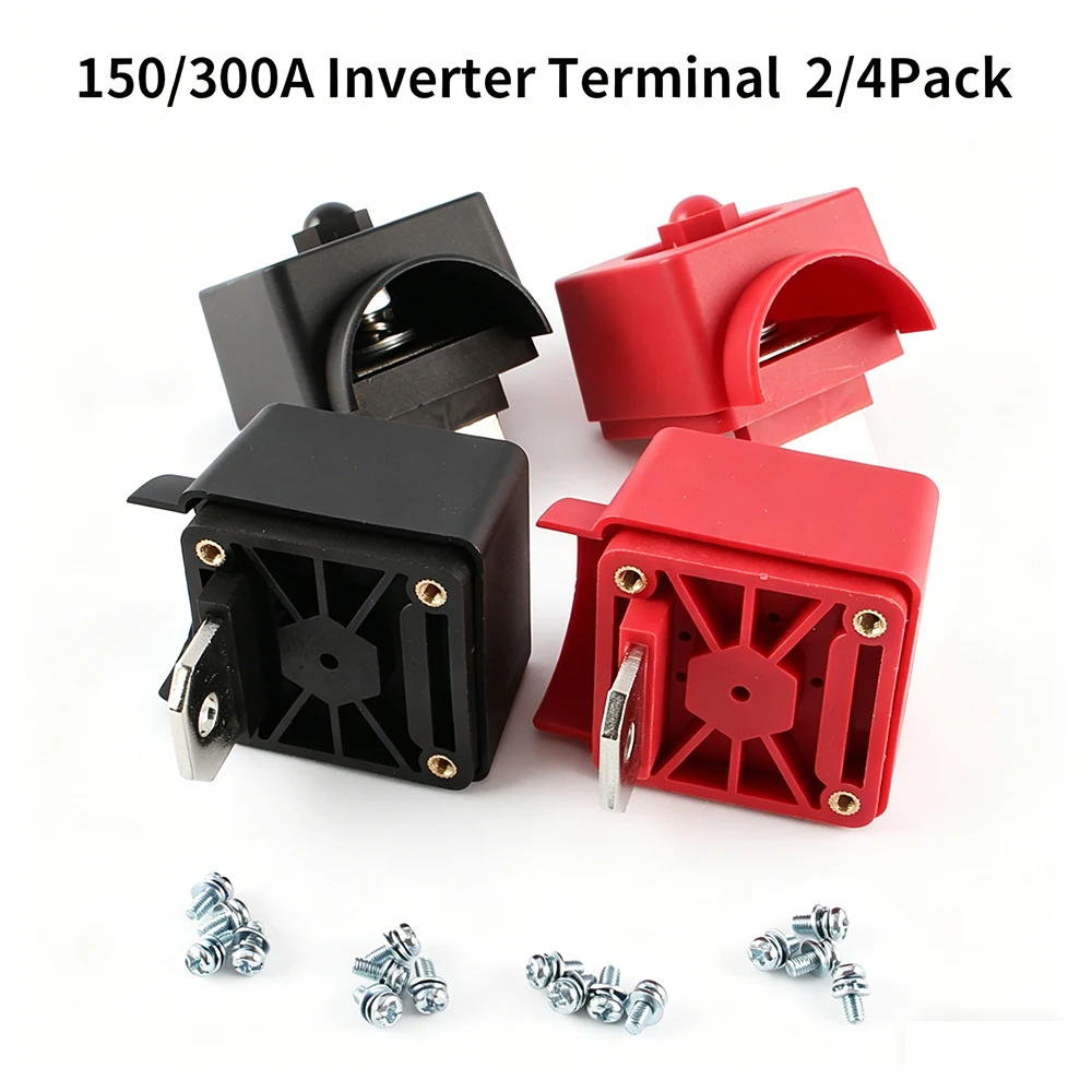 150A/300A M8 M6 Inverter Battery Terminal, High Current Connector for RV Solar Energy Storage Lithium Battery