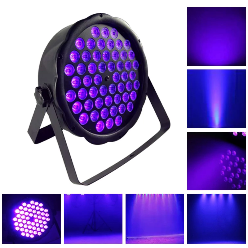 

Auto Sound Active 12X3W 36X3W 54X3W UV LED Stage Light DMX512 Ultraviolet Black Light Par Light Spotlight lamp for Disco DJ Club