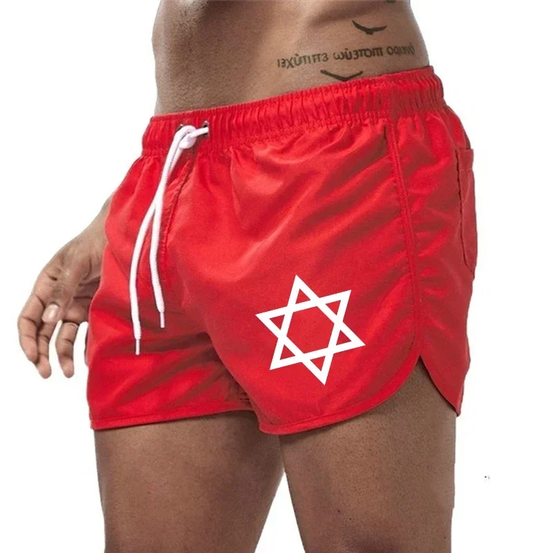 Mode Casual Dagelijks Zomer Herenshorts 2025, Strandbroek Zwemmen Gymbroek Sneldrogend Zwemmen Homme Surf Ventileren Trekkoord