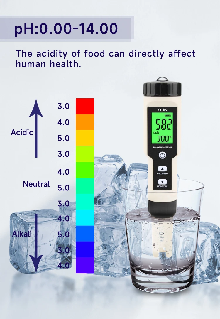 2026 4-in-1 Digital H2/ORP/Temperature Water Quality Meter  Use for Hospitals Laboratory Drinking Water