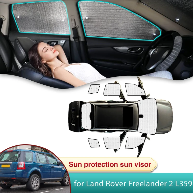 Car Sun Shade for Land Rover Freelander 2 L359 Land Rover LR2 2007~2015 Auto Sunshade Windshield Privacy Shading Window Anti-UV