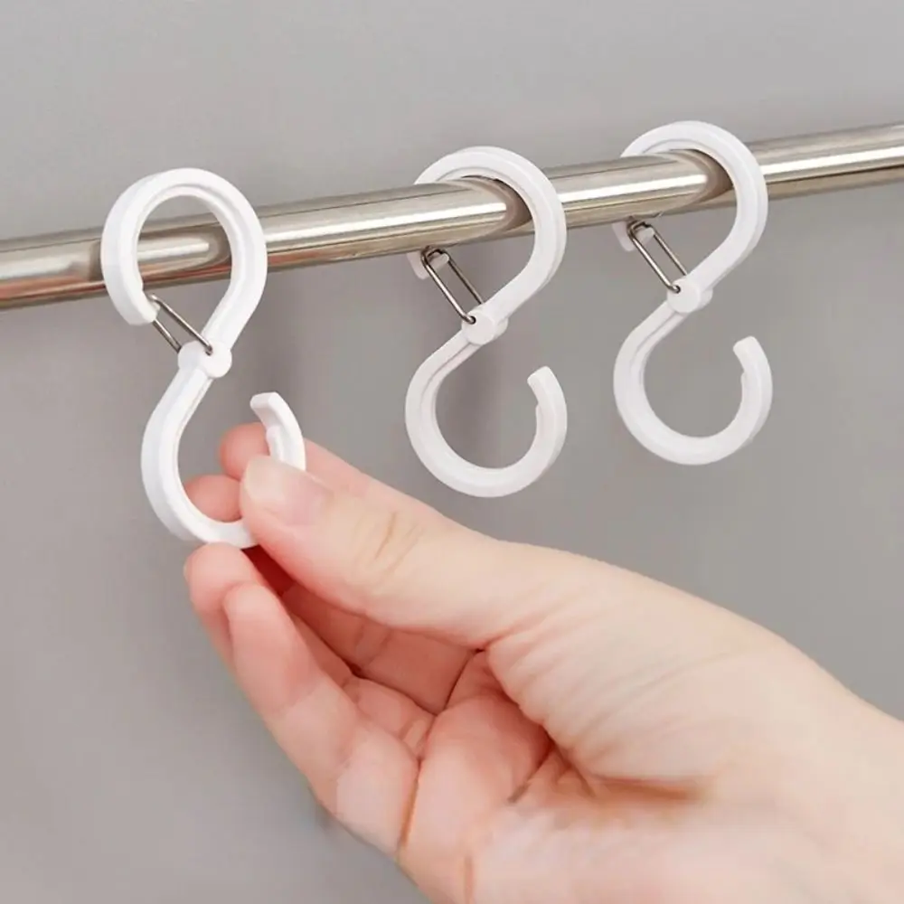 S Shaped Windproof Lock Hook Wear-resistant Hat Clothes Pants Crossbar Clothes Hook Reusable Multifunctional