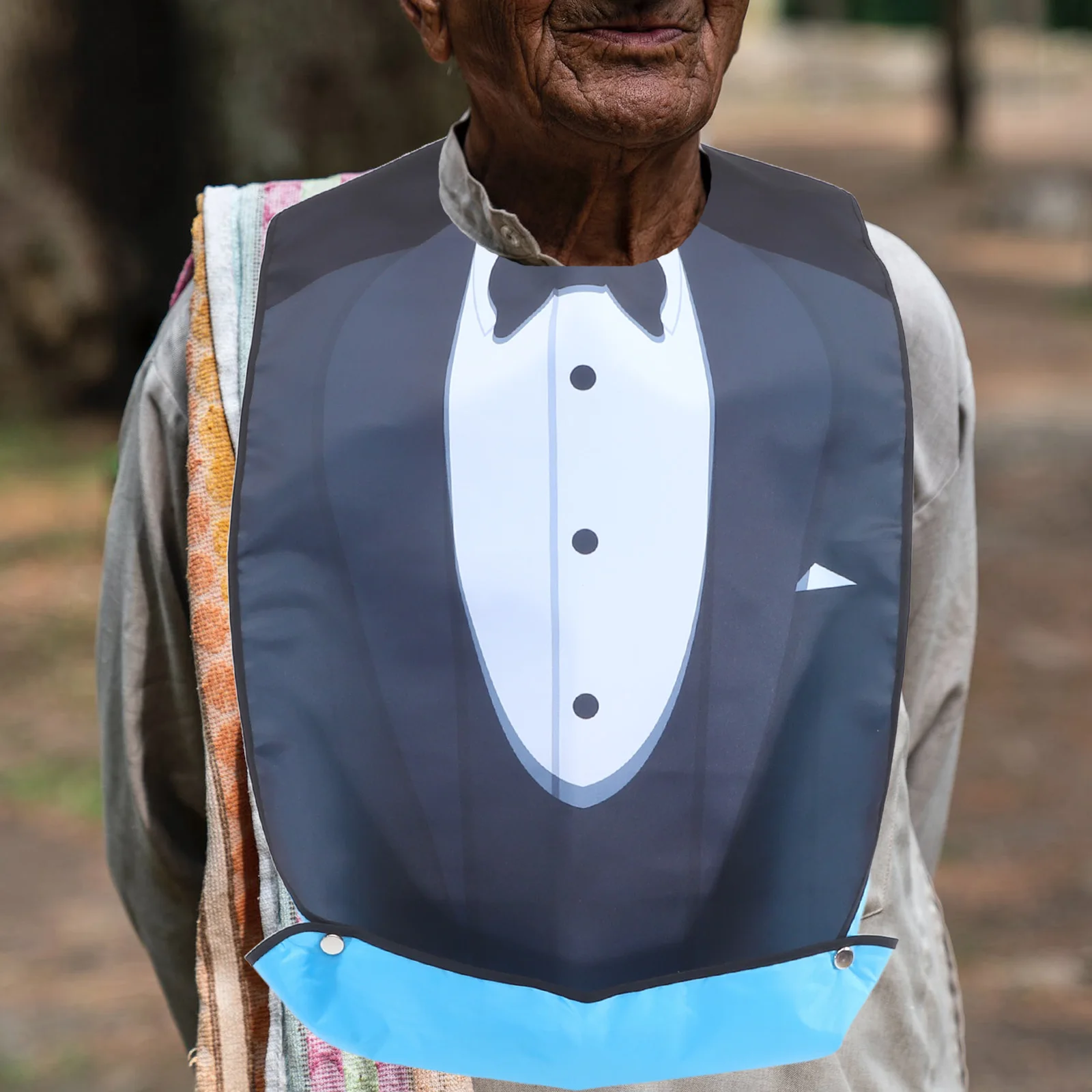 

Adult Eating Bib For Elderly Waterproof Reusable Seniors Bibs Adjustable Neck Man Bib Gift For Dad Grandpa Health Care Accessory