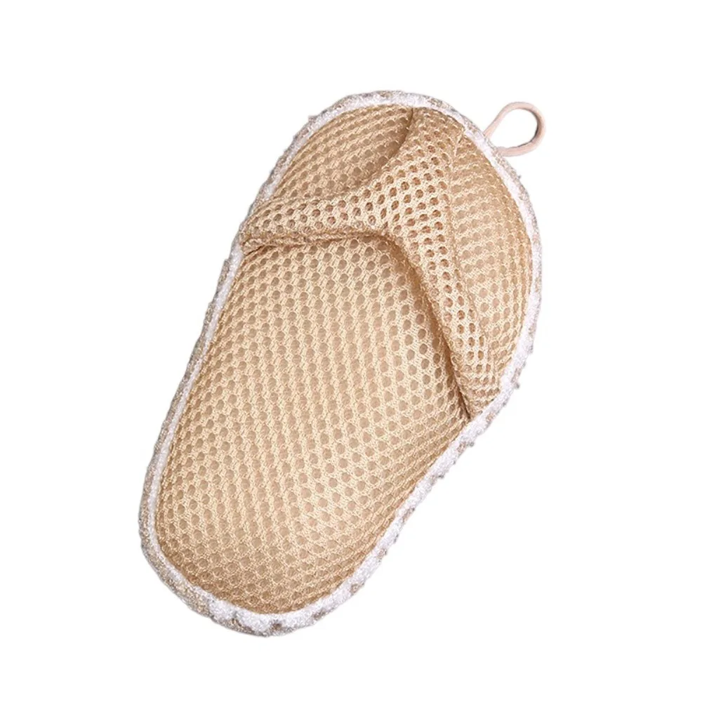 

2PCS Non-Scattering Flip Flops Scrub Towel Massage Exfoliating Bath Balls Hanging Luxury Lather Bath Sponge