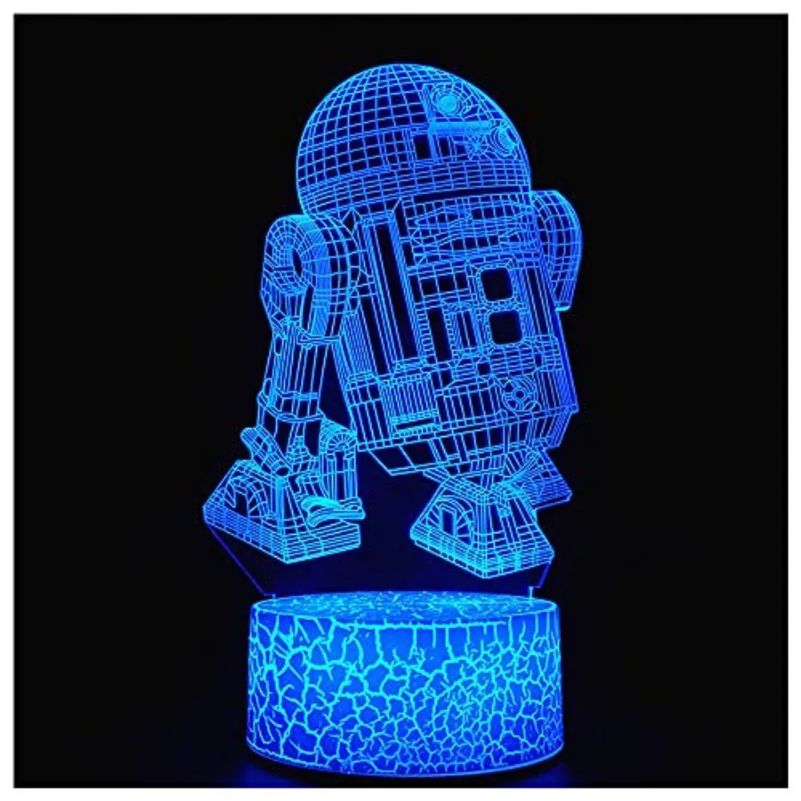 

3D Optical Illusion Night Light, Visual Creative LED Desk Lamp Touch Control and Remote Control 16 Colors Dimmable Change USB P