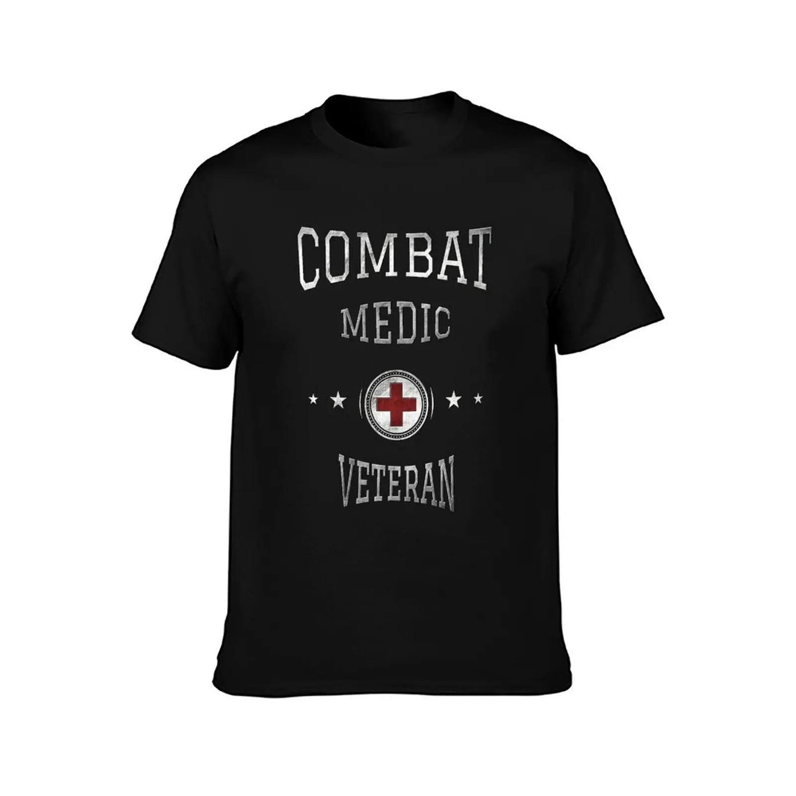 Combat Medic Veteran T-Shirt Summer Casual Cotton Tee Oversized Streetwear Tops Vintage Graphic Print Loose Fit Short Sleeve