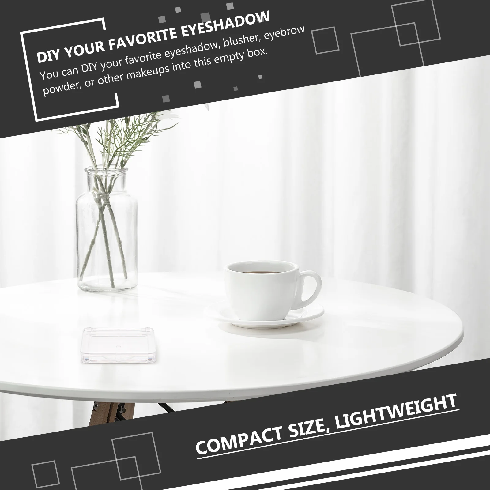 

5 Pcs Eyeshadow Powder Box Blush for Cheeks Container Lotion Plastic Home Use Cosmetics Tray Case Travel