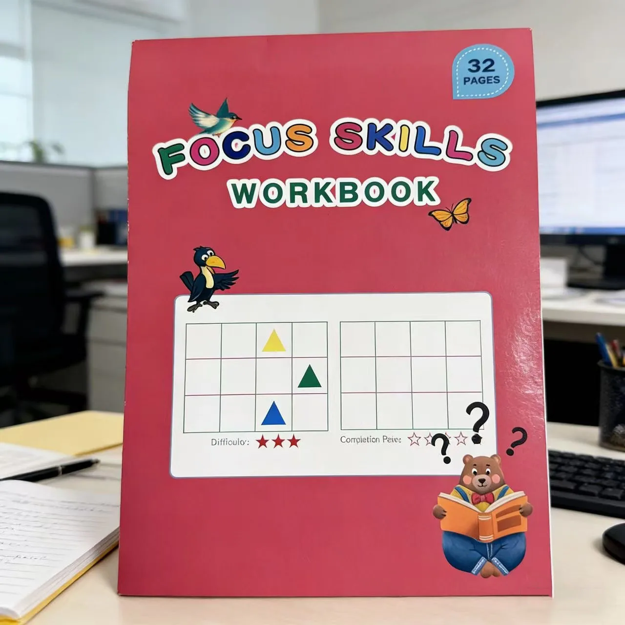 

Рабочая тетрадь Focus Skills: 32 страницы заданий для развития внимания у детей – уровень сложности 3 звезды