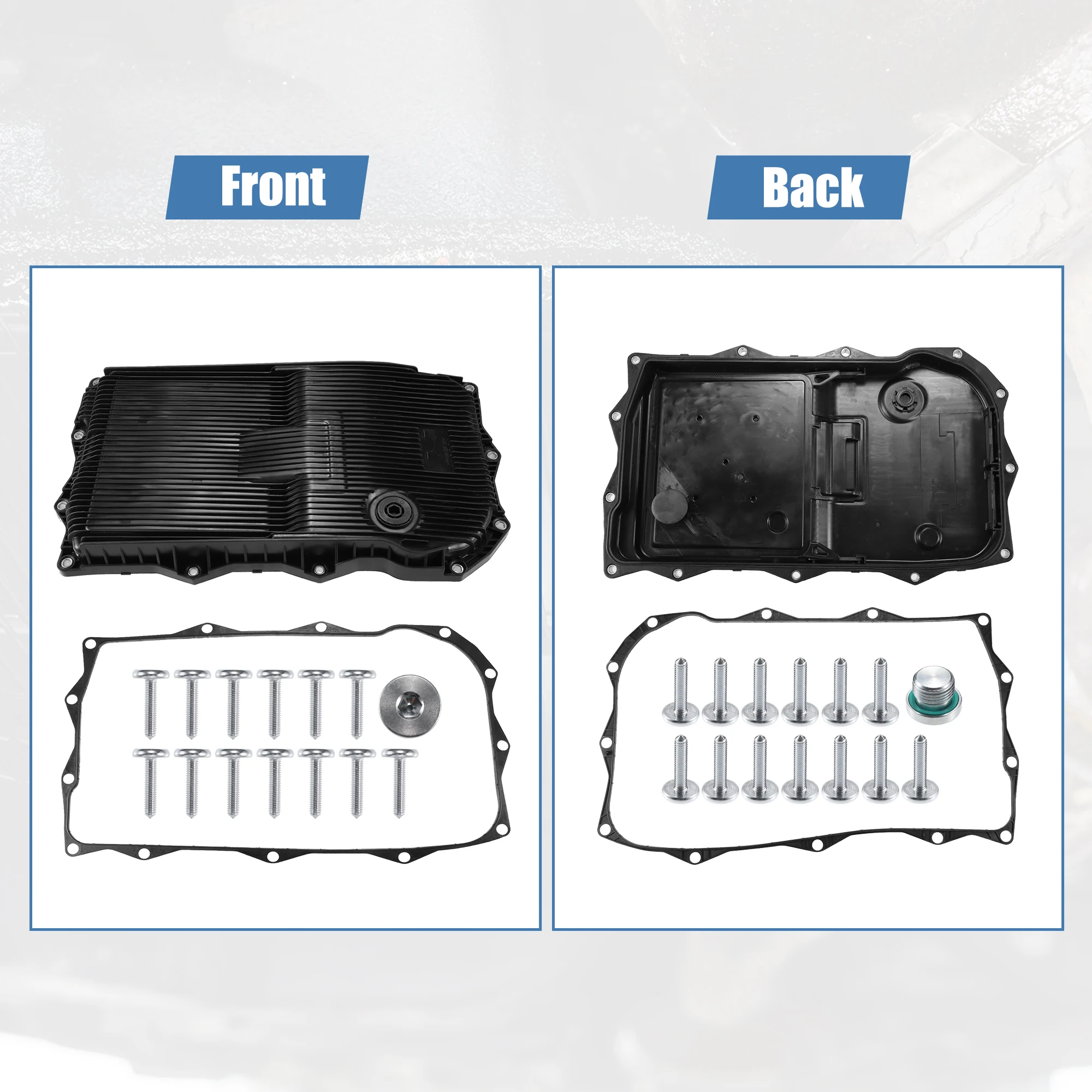 X Autohaux 1 Set Transmission Oil Pan No.68225344AA with Bolts for Chrysler 300 2013-2021 for Jeep Grand Cherokee 3.0L 5.7L 6.4L