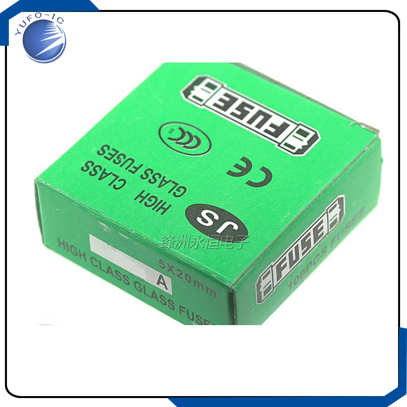 100 قطعة/الوحدة 250V1.5A 5*20 صندوق فيوز زجاجي 1 صندوق 100 250 فولت 1.5A 5x20 مللي متر ضربة سريعة سريعة F1.5A