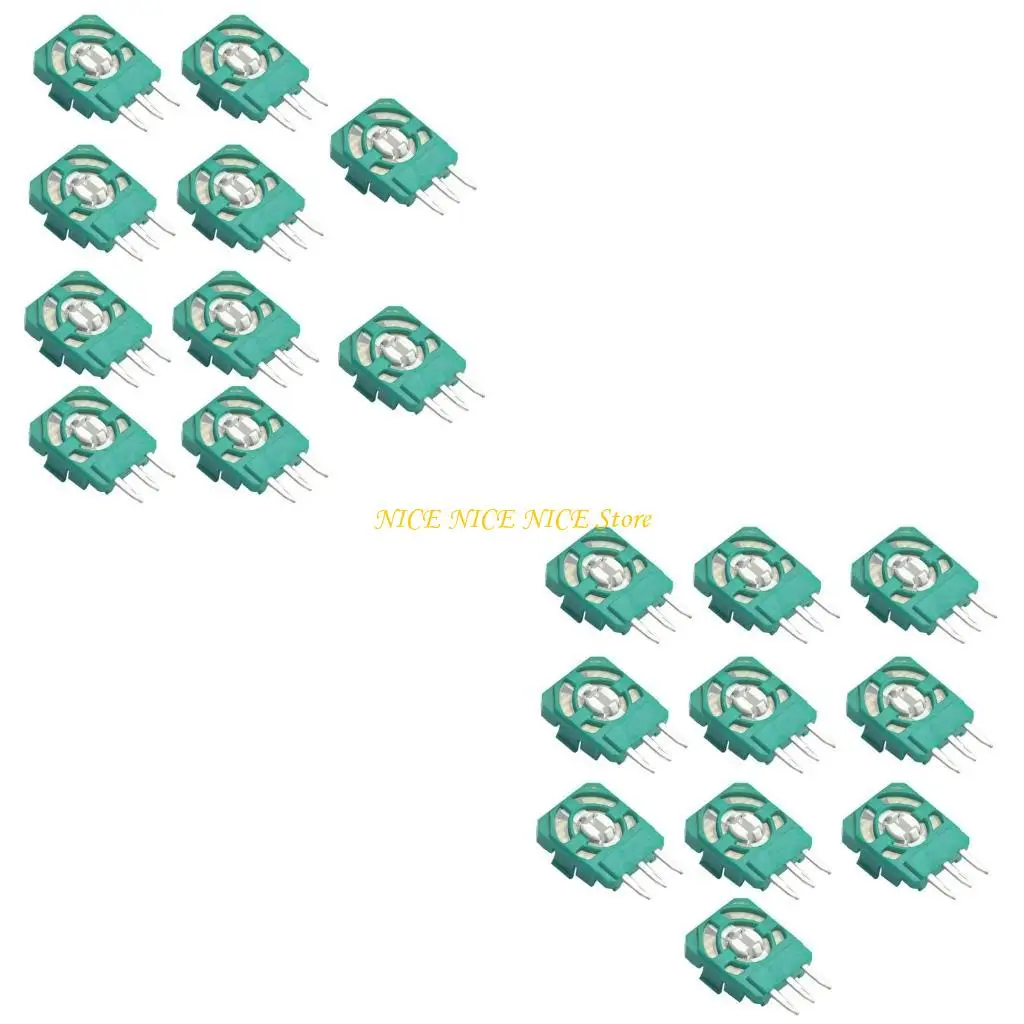 10 pièces Potentiomètre analogique analogique 2k3Ω Resiation Axe du module capteur à 3 broches pour le contrôleur