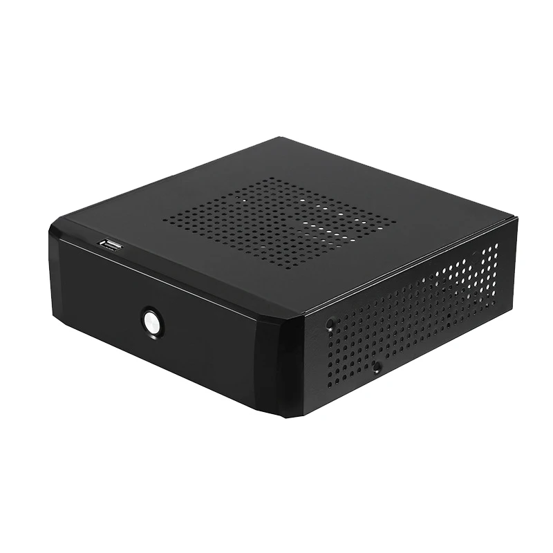 Настольный блок питания для игр, HTPC, хост, офиса, дома, 2,0, USB Mini ITX с радиатором и отверстием для компьютера