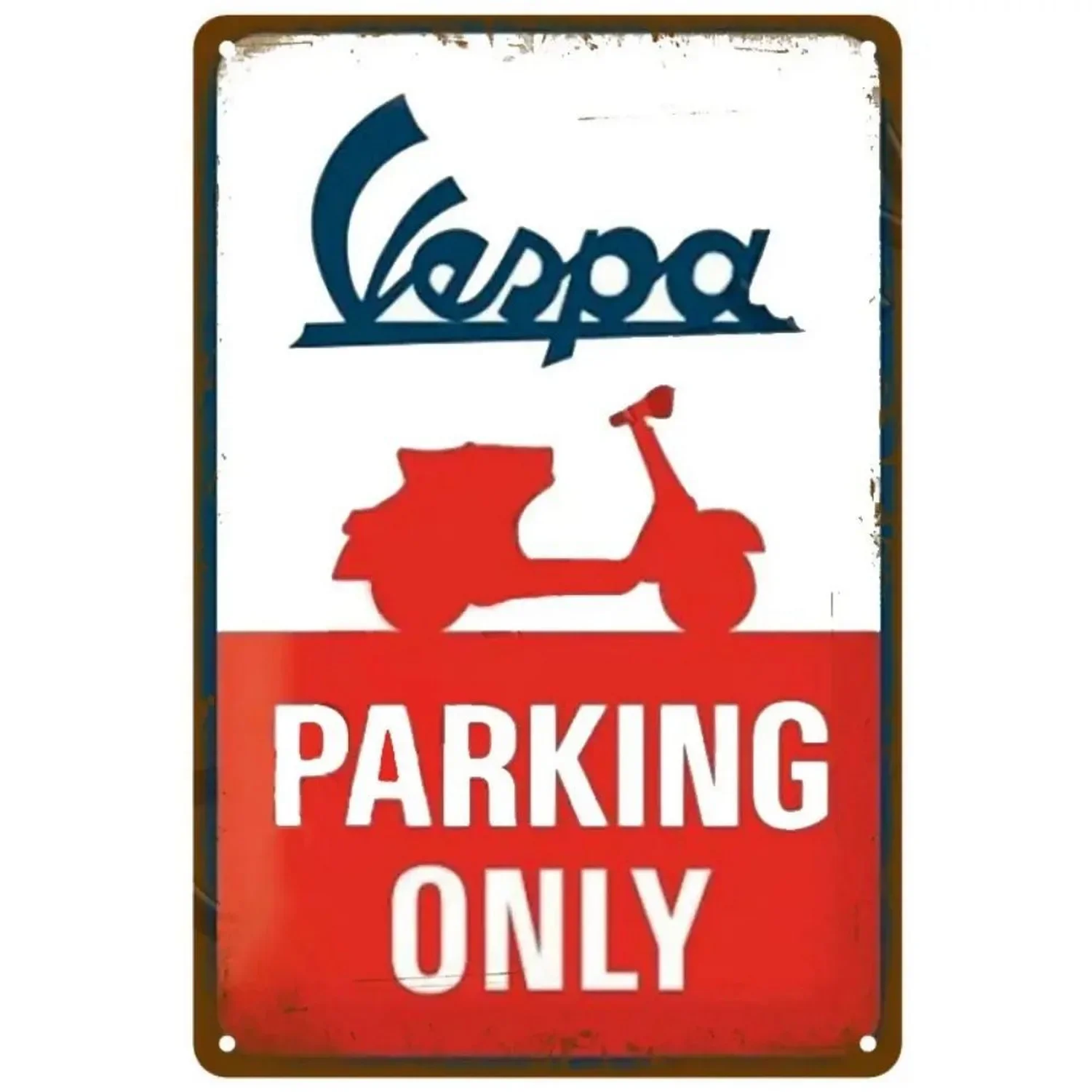 Plaque Metal Tin Signs Vespa Motorcycle Wall Decoration Vintage Art Posters Iron Painting for Man Cave Home Cafe Garden Club Bar